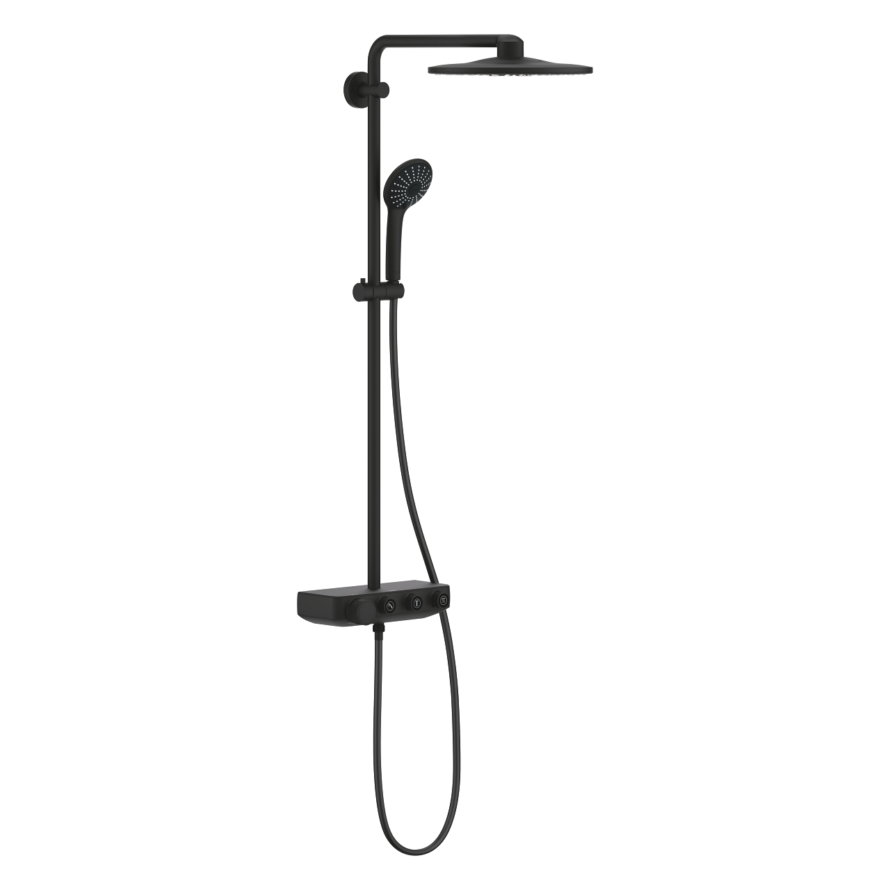 grohe euphoria smartcontrol 310 duo dus sistemi duvara monte termostatik bataryali dus kolonu hayalet siyah 22120KF0 Grohe Euphoria SmartControl 310 Duo Duş Sistemi, Duvara Monte, Termostatik Bataryalı Duş Kolonu, Hayalet Siyah - 22120KF0 - Duş Paneli ve Kolonu