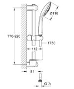 Grohe Euphoria Sürgülü Duş Seti, 3 Akışlı - 27226001 - Sürgülü Duş Setleri - 1