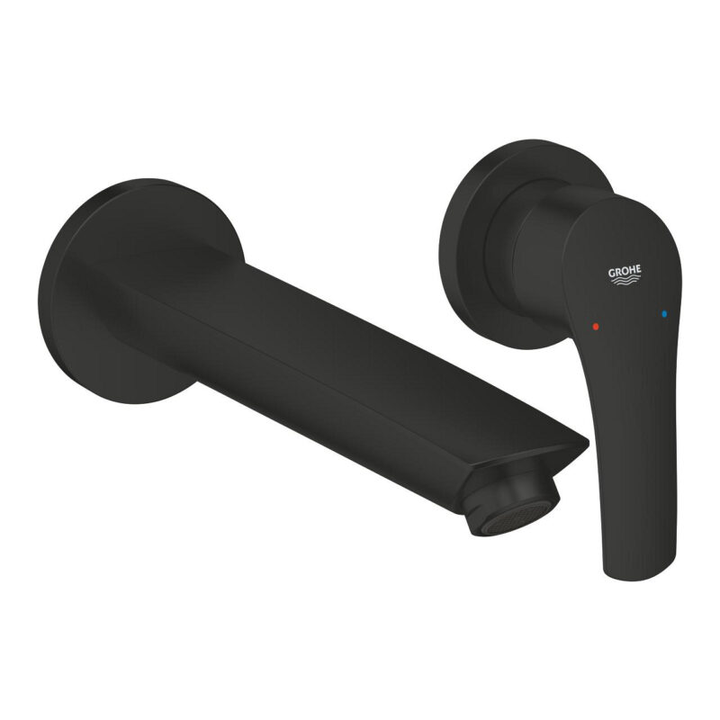 Grohe Eurosmart Duvardan Ankastre Lavabo Bataryası (Sıva Üstü Grubu) M-Boy, Mat Siyah - 293382433 - Ankastre Lavabo Bataryası