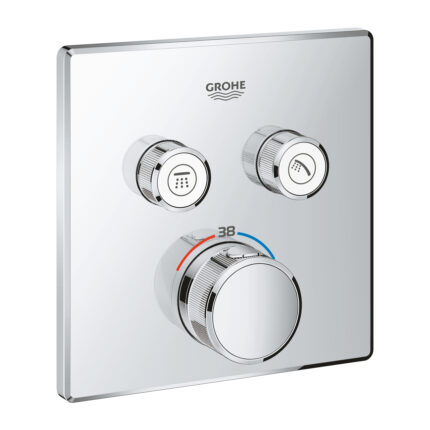 Grohe Grohtherm SmartControl Akış Kontrollü Ankastre Termostatik Banyo Bataryası (2 Yollu, Sıva Üstü Grubu)