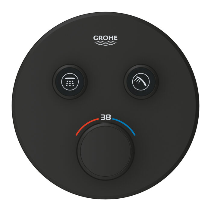 grohe grohtherm smartcontrol ankastre termostatik banyodus bataryasi siva ustu grubu 2 yollu hayalet siyah 3 29507KF0 Grohe Grohtherm SmartControl Ankastre Termostatik Banyo/Duş Bataryası (Sıva Üstü Grubu), 2 Yollu, Hayalet Siyah - 29507KF0 - Termostatik Banyo Bataryası - 2