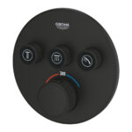 Grohe Grohtherm SmartControl Ankastre Termostatik Banyo/Duş Bataryası (Sıva Üstü Grubu), 3 Yollu, Hayalet Siyah - 29508KF0 - Termostatik Banyo Bataryası - 2