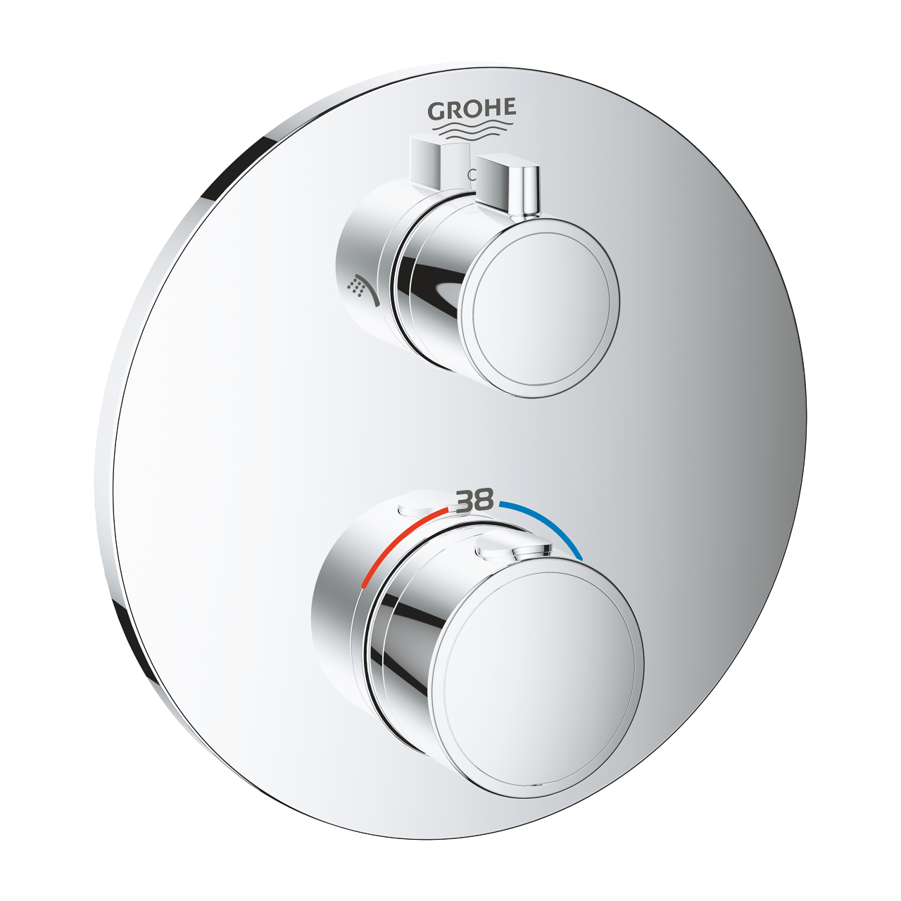grohe grohtherm termostatik banyodus bataryasi siva ustu grubu 2 yollu 24076000 Grohe Grohtherm Termostatik Banyo/Duş Bataryası (Sıva Üstü Grubu), 2 Yollu - 24076000 - Termostatik Bataryalar