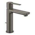 Grohe Lineare Sifon Kumandalı Lavabo Bataryası, Fırçalı Sert Grafit - 32114AL1 - Lavabo Bataryası