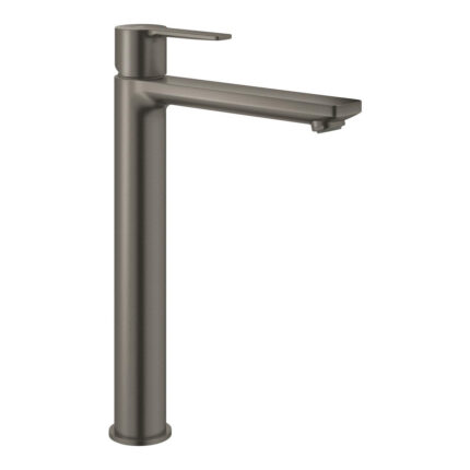 Grohe Lineare Tezgah Üstü Lavabo Bataryası, Fırçalı Sert Grafit - 23405AL1 - Çanak Lavabo Bataryası