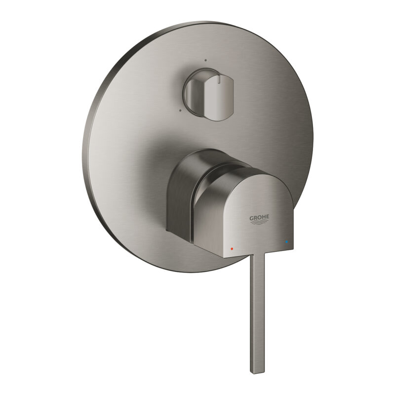 Grohe Plus Ankastre Banyo Bataryası (3 Yollu, Sıva Üstü Grubu), Fırçalı Sert Grafit - 24093AL3 - Ankastre Banyo Bataryası