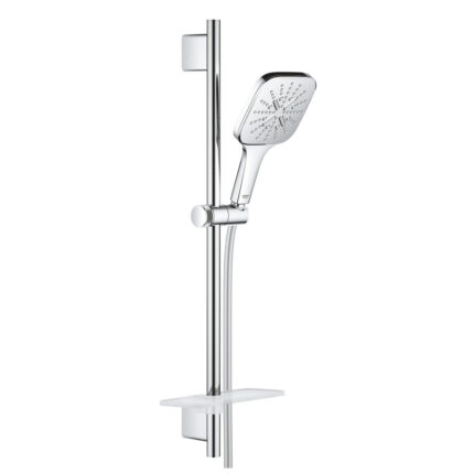 Grohe RainShower SmartActive 130 Cube Sürgülü Duş Seti, 3 Fonksiyonlu - 26584000 - Sürgülü Duş Setleri