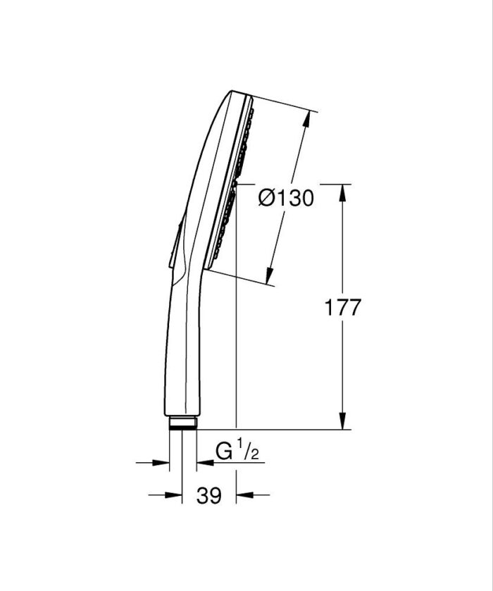 grohe rainshower smartactive 130 el dusu 3 akisli 5 26574DA0 Grohe Rainshower Smartactive 130 El Duşu, 3 Akışlı - 26574DA0 - El Duşu - 4
