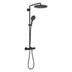 Grohe RainShower SmartActive 310 Termostatik Duş Bataryalı Duş Sistemi, Hayalet Siyah - 22119KF0 - Duş Paneli ve Kolonu - 1