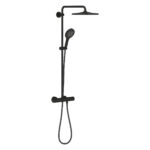 Grohe RainShower SmartActive 310 Termostatik Duş Bataryalı Duş Sistemi, Hayalet Siyah - 22119KF0 - Duş Paneli ve Kolonu