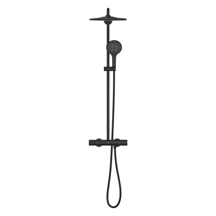 Grohe RainShower SmartActive 310 Termostatik Duş Bataryalı Duş Sistemi, Hayalet Siyah - 22119KF0 - Duş Paneli ve Kolonu - 2