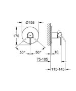 Grohe Rapido SmartBox Ankastre Banyo Bataryası İç Gövde - 35600000 - Ankastre Sıva Altı Grubu - 2