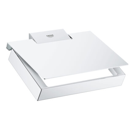 Grohe Selection Cube Tuvalet Kağıtlığı Kapaklı, Krom