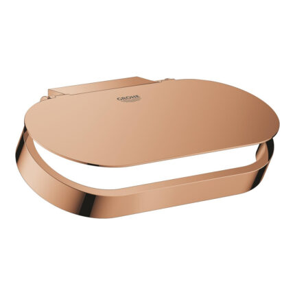 Grohe Selection Kapaklı Tuvalet Kağıtlığı, Bakır - 41069DA0 - Tuvalet Kağıtlık