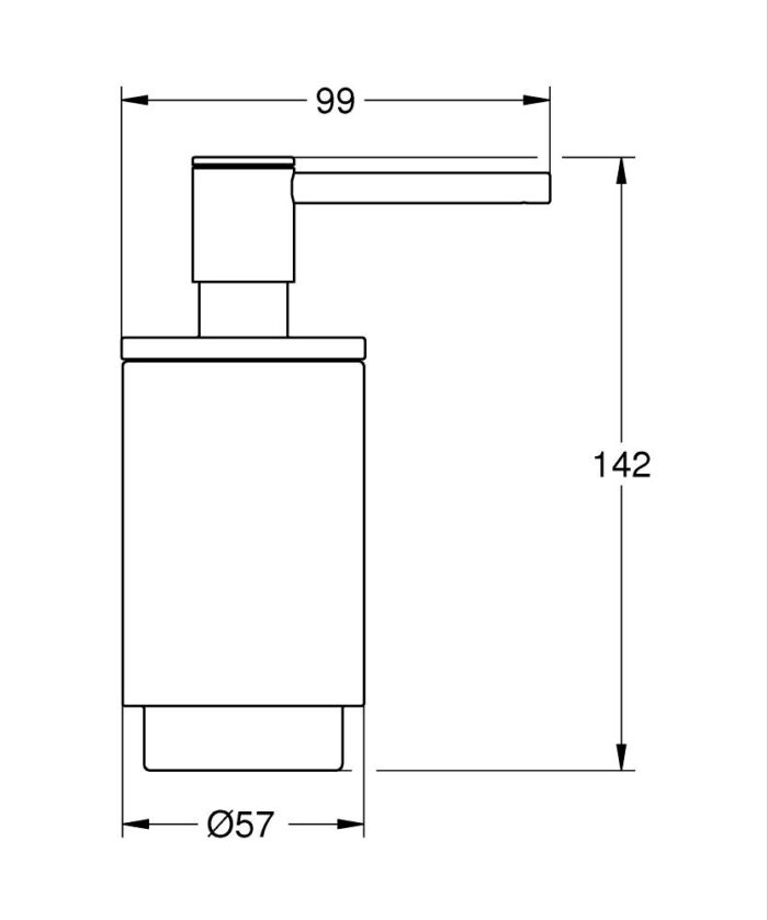 Grohe Selection Sıvı Sabunluk, Hayalet Siyah