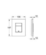 Grohe Skate Cosmopolitan Kumanda Paneli, Beyaz - 38732SH0 - Kumanda Panelleri (Gömme Rezervuar Butonları) - 2
