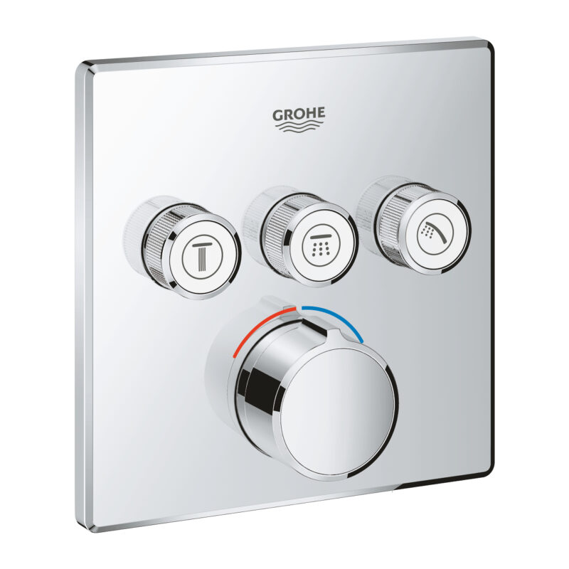 Grohe SmartControl 3 Valfli Akış Kontrollü Ankastre Banyo Bataryası (Sıva Üstü Grubu)