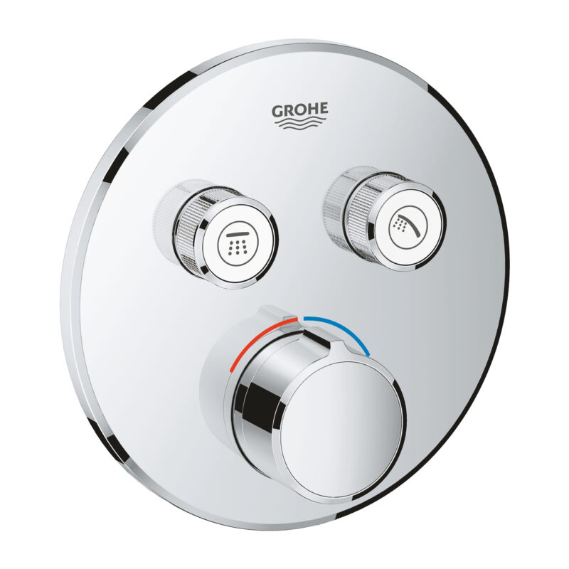 Grohe SmartControl Akış Kontrollü Ankastre Banyo Bataryası (2 Yollu, Sıva Üstü Grubu) - 29145000 - Ankastre Banyo Bataryası