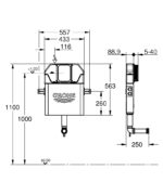 Grohe Solo İnce Helataşı İçin Gömme Rezervuar - 39682000 - Gömme Rezervuarlar - 4