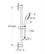 Grohe Tempesta 110 Sürgülü Duş Seti, 3 Fonksiyonlu - 27644003 - Sürgülü Duş Setleri - 2