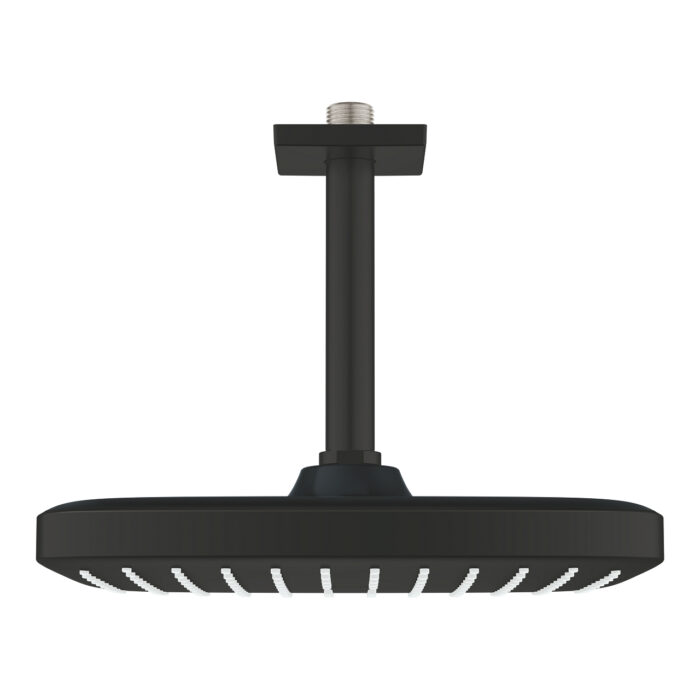 Grohe Tempesta 250 Kare Tepe Duşu Tek Akışlı, 25 cm (Tavandan Dirsek Dahil), Mat Siyah - 266882430 - Tepe Duşları - 1