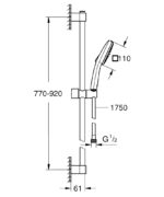 Grohe Tempesta Cube 110 Sürgülü Duş Seti, 2 Akışlı - 269082433 - Sürgülü Duş Setleri - 3