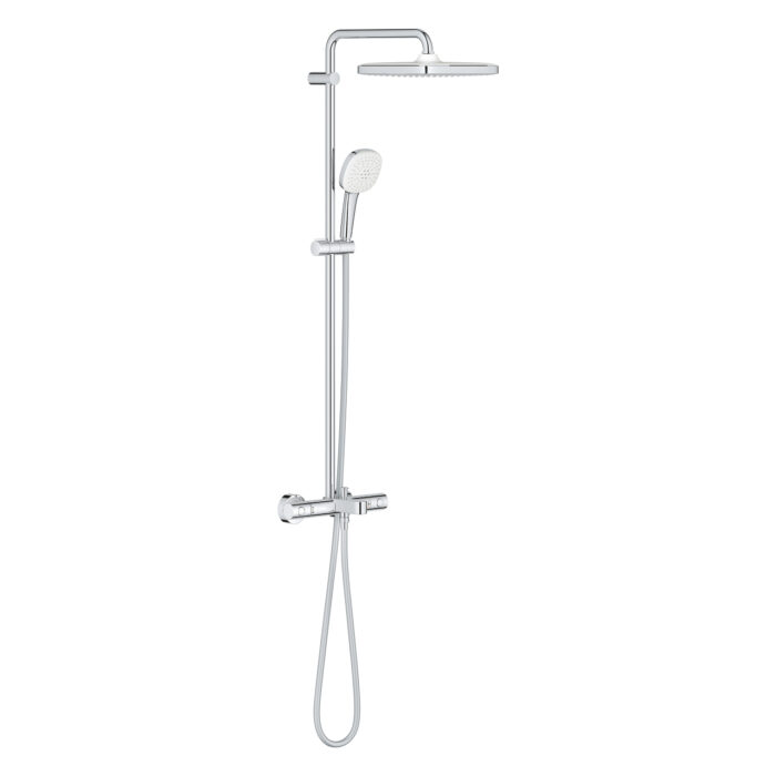 Grohe Tempesta System 250 Cube Duvara Monte Termostatik Banyo Bataryalı Duş Kolonu - 26975001 - Duş Paneli ve Kolonu - 1