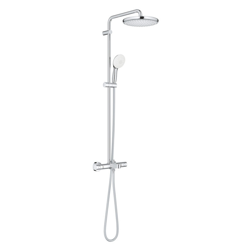 Grohe Tempesta System 250 Duvara Monte Termostatik Banyo Bataryalı Duş Kolonu