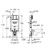 Grohe Uniset Gömme Rezervuar, İnce - 39683000 - Gömme Rezervuarlar - 4