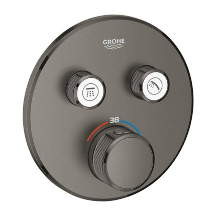 Grohtherm SmartControl Çift valfli akış kontrollü, ankastre termostatik duş bataryası