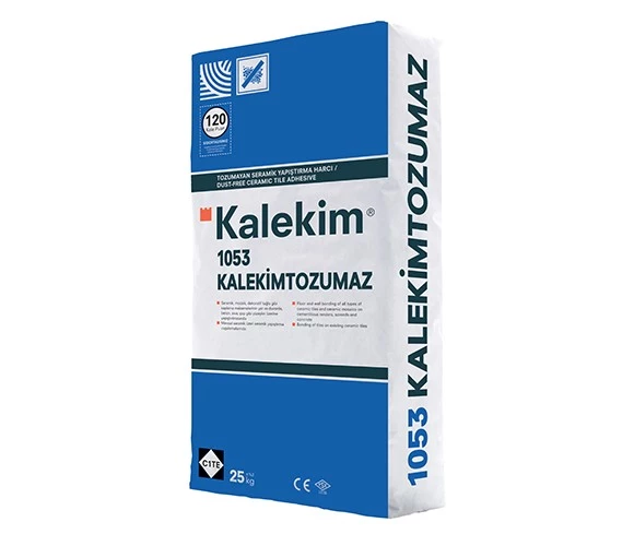 Kalekim 1053 Kalekimtozumaz Tozumayan Yapıştırma Harcı, Gri C1TE 25 kg Kalekim 1053 Kalekimtozumaz Tozumayan Yapıştırma Harcı, Gri C1TE 25 kg - 600000253 - Seramik Yapıştırıcı, Yapı Kimyasalları