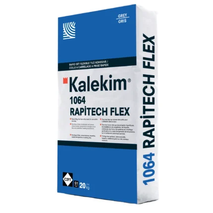 Kalekim 1064 Rapitech Flex Hızlı Priz Alan Esnek Yapırtırma Harcı, Gri C2FT S1 20 kg - 607000254 - Seramik Yapıştırıcı, Yapı Kimyasalları