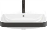 Duravit Happy D.2 Plus 60 cm Lavabo İçi Beyaz Dışı Mat Antrasit - Görsel 2