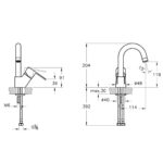 Artema Win S Döner Borulu Lavabo Bataryası