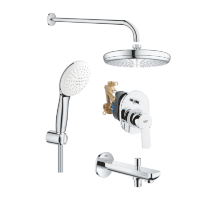 Grohe BauEdge Tempesta BauContemporary Ankastre Duş Seti