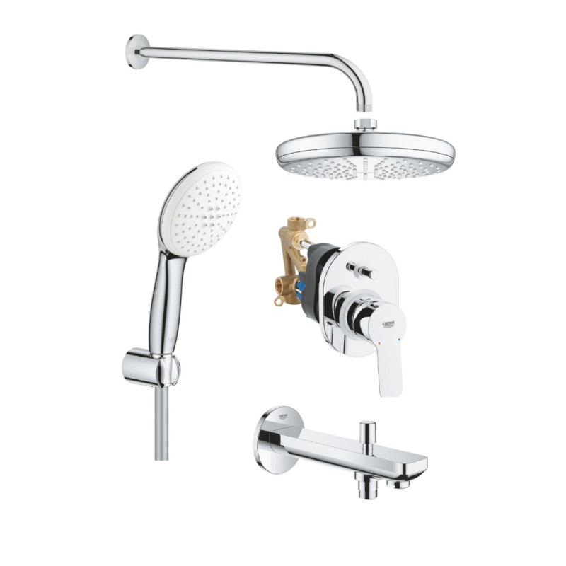 Grohe BauEdge Tempesta BauContemporary Ankastre Duş Seti