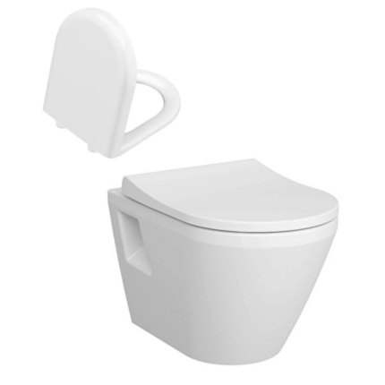 Vitra Integra Kanalsız Asma Klozet+Vitra Universal Klozet Kapağı Seti