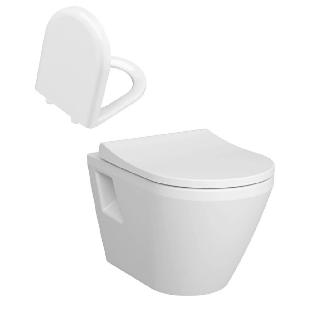 Vitra Integra Kanalsız Asma Klozet+Vitra Universal Klozet Kapağı Seti Vitra Integra Kanalsız Asma Klozet+Vitra Universal Klozet Kapağı Seti