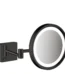 Hansgrohe AddStoris Led Işıklı Mat Siyah Makyaj Aynası - 41790670 - Aynalar ve Ayna Setleri