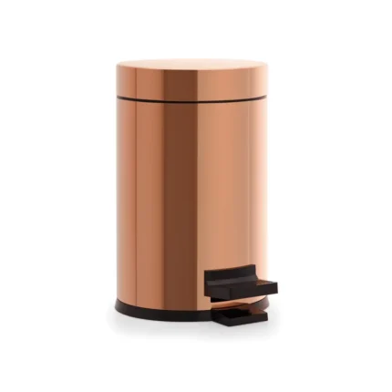 Orka 3 Litre Pedallı Çöp Kovası, Rose Gold (PVD) - TP-44423-R - Çöp Kutusu