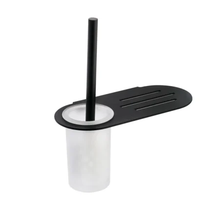 Orka Alice Etajerli Tuvalet Kağıtlığı ve Tuvalet Fırçalığı, Siyah - ALC-1031-B - Klozet Temizleme Fırçası