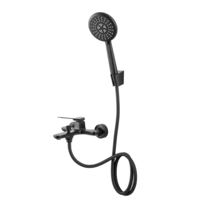 Orka Moderna El Duşu Setli Banyo Bataryası, Siyah - MDR-73101-B - Banyo Bataryası