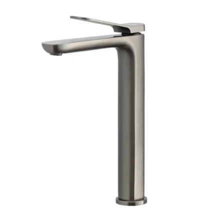 Orka Moderna Yüksek Lavabo Bataryası, Fırça Gri (PVD) - MDR-73107-GR - Yüksek Lavabo Bataryası