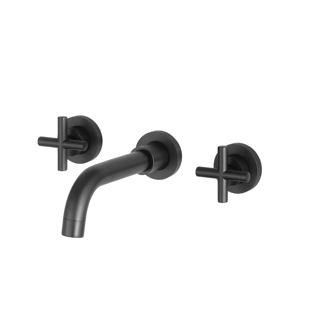 Orka Nova Ankastre Aplike Eviye/Lavabo Bataryası, Siyah Orka Nova Ankastre Aplike Eviye/Lavabo Bataryası, Siyah - CR-3702-B - Üç Delikli Lavabo Bataryası