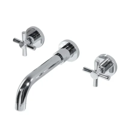 Orka Nova Ankastre Lavabo Bataryası, Krom - CR-3702-C - Üç Delikli Lavabo Bataryası