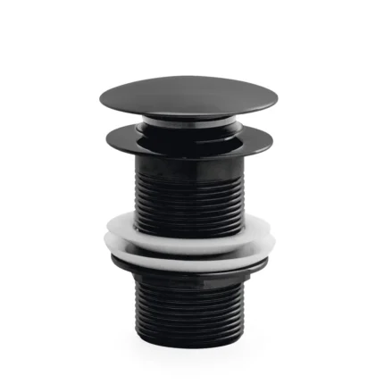 Orka Pirinç Bas-Aç Üst Sifon (Taşmasız), Siyah - TP-353-B - Basmalı Sifon , Gider (Pop-Up)