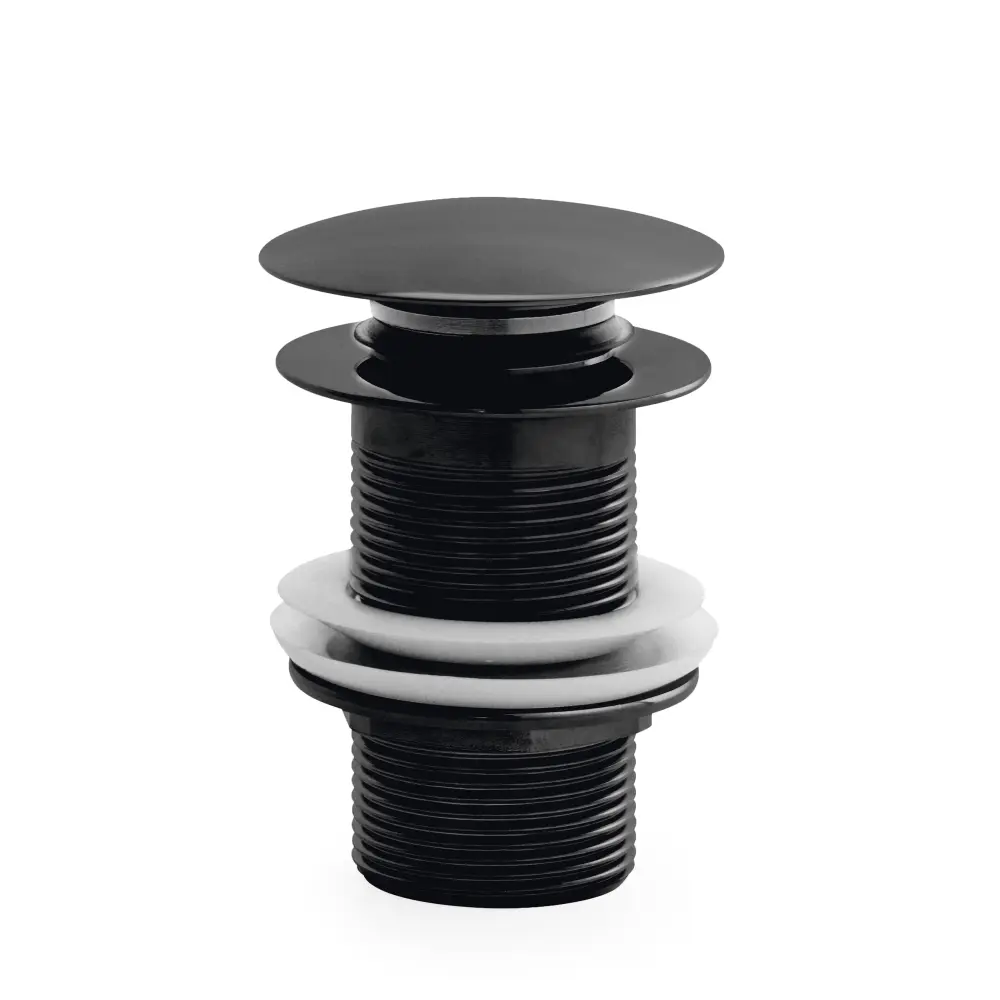 Orka Pirinç Bas-Aç Üst Sifon (Taşmasız), Siyah Orka Pirinç Bas-Aç Üst Sifon (Taşmasız), Siyah - TP-353-B - Basmalı Sifon , Gider (Pop-Up)