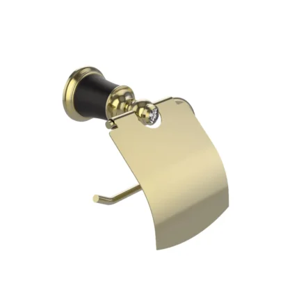 Orka Premium Kapaklı Kağıtlık Siyah-Altın Pr8707Bg - PR8707BG - Tuvalet Kağıtlık