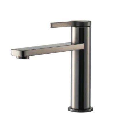 Orka Quattro Lavabo Bataryası, Fırça Gri (PVD) - QA-9132-GR - Lavabo Bataryası