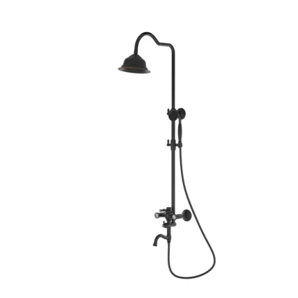 Orka Topkapı Duş Seti, Siyah Antik - TP-1480-B - Duş Setleri, Yağmur Duş Sistemleri